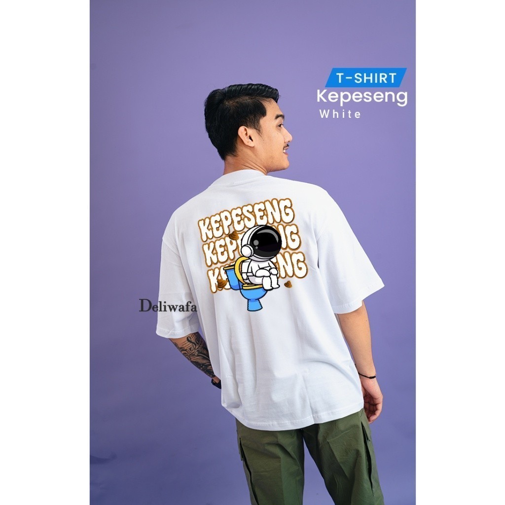 Original Deliwafa-  Unisex T-Shirt Kepeseng Lengan pendek neutral kaos