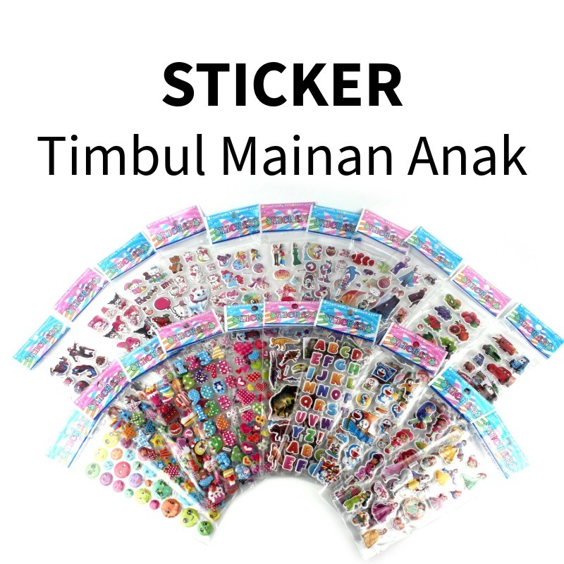 

❤️️Stiker Anak Timbul / Stiker Mainan Tempel /Stiker Karakter❤️️