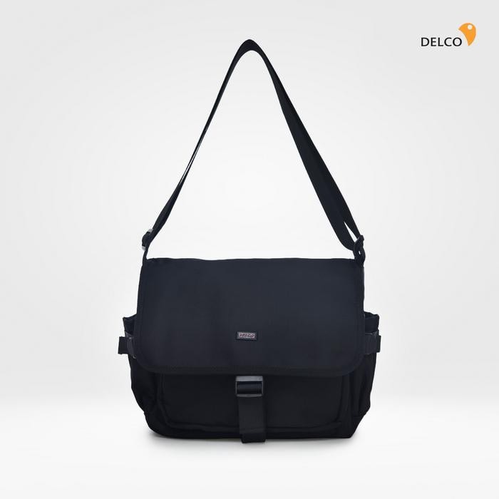 ORIGINAL Tas Pria Delco by Elizabeth Sling Bag 0716-0799 - Black