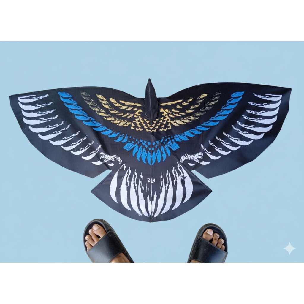 Original Layangan Hias Burung Garuda Parasut Waterproof Dan Mudah Terbang