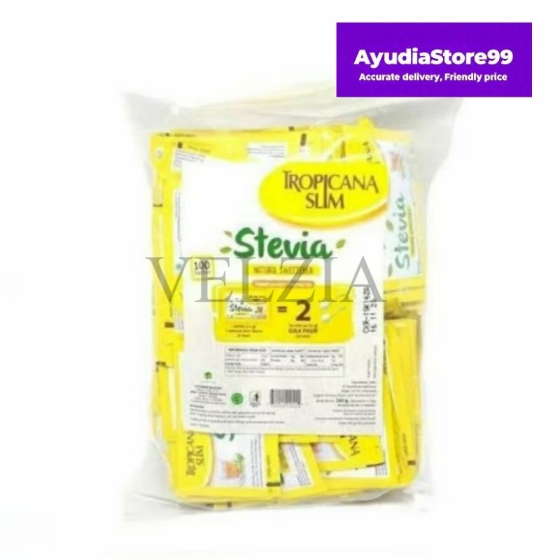 

Tropicana Slim Stevia 100 Sachet-Tropicana Slim Sweetener