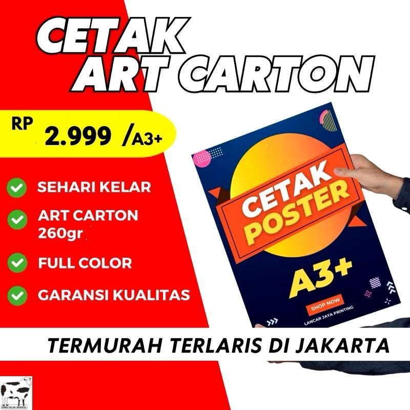 

Cetak Art Cartoon A3+ 260 gram, A3+, Poster, Cover Buku, Hangtag, Card Termurah Jakarta