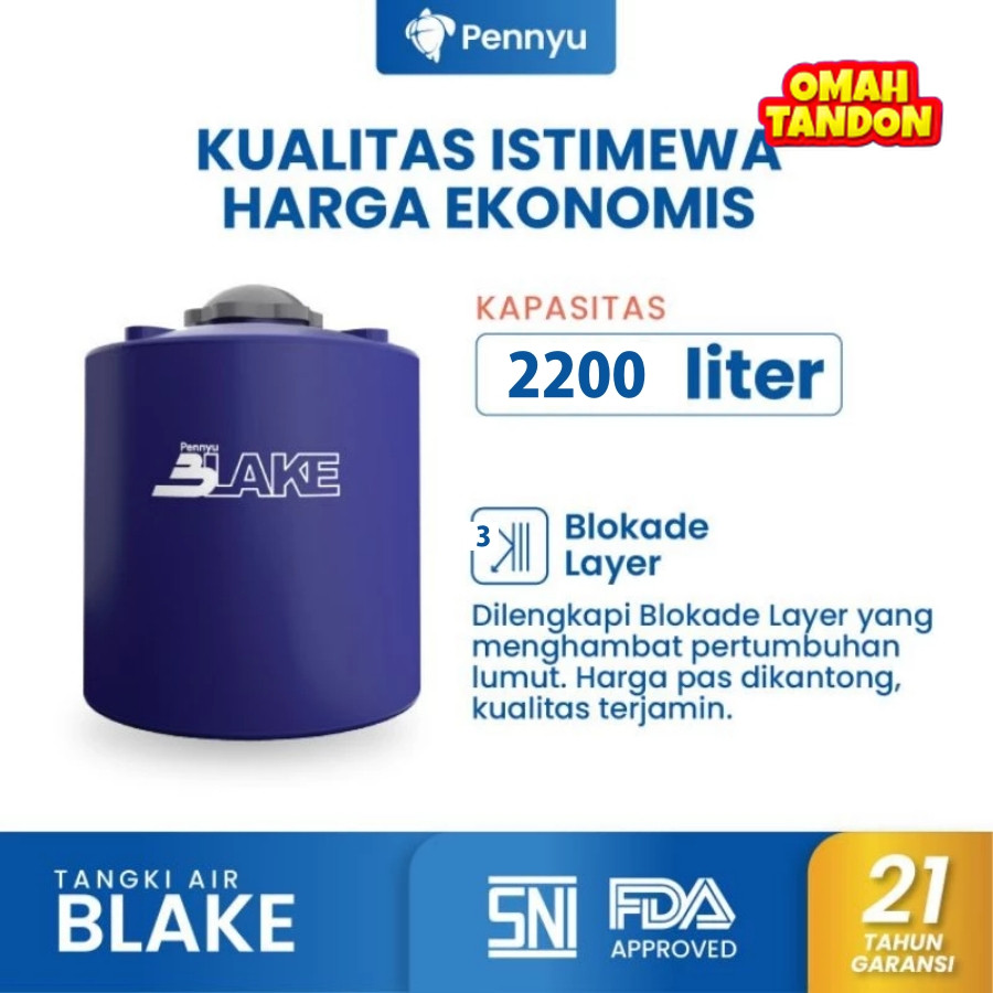 Tandon Air PENNYU 2200 liter / Tangki / Toren Air - Tandon air murah berkualitas