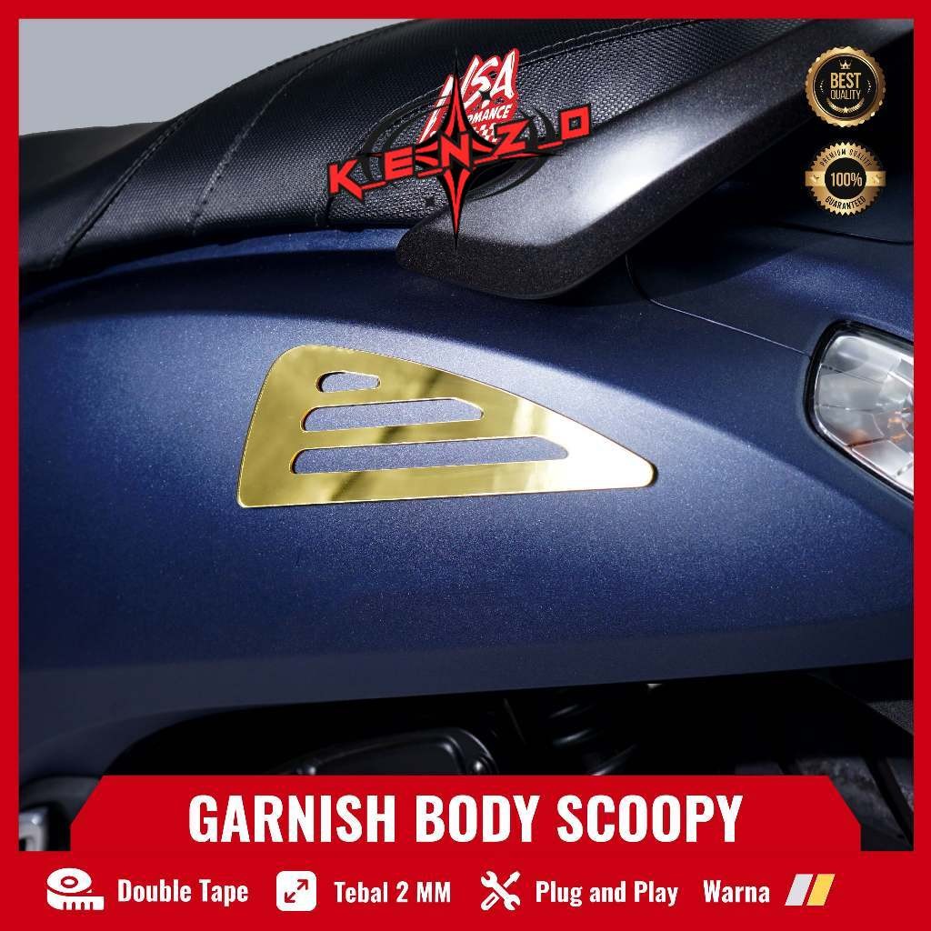 K_E_N_Z_O AKSESORIS SCOOPY GARNISH BODY SAMPING ALL SCOOPY 2016-2023 VARIASI MOTOR KEREN SCOOPI EMBL