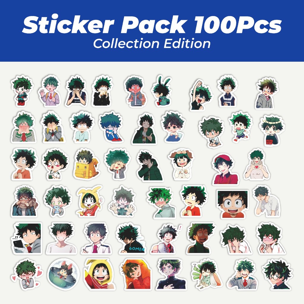

Hot Stiker Anime My Hero Academia Japan Anime Deku Version Lucu Anti Air Stikers Berperekat Waterproof Sticker Decal Buat Motor Helm Buku Journal Koper Casing HP Laptop Botol Minum