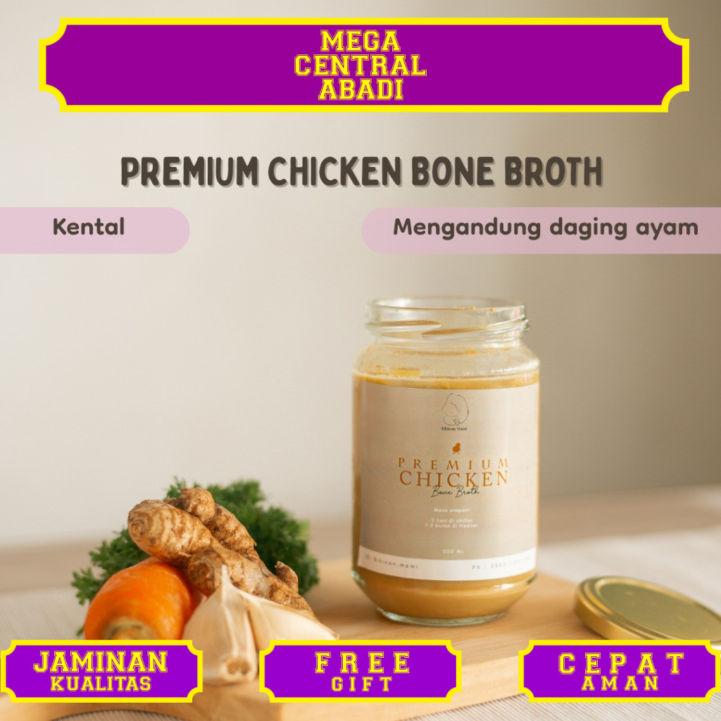 

Bikinan Mami Premium Chicken Bone Broth - Kaldu Ayam MPASI - TB, Pencernaan & Gerd