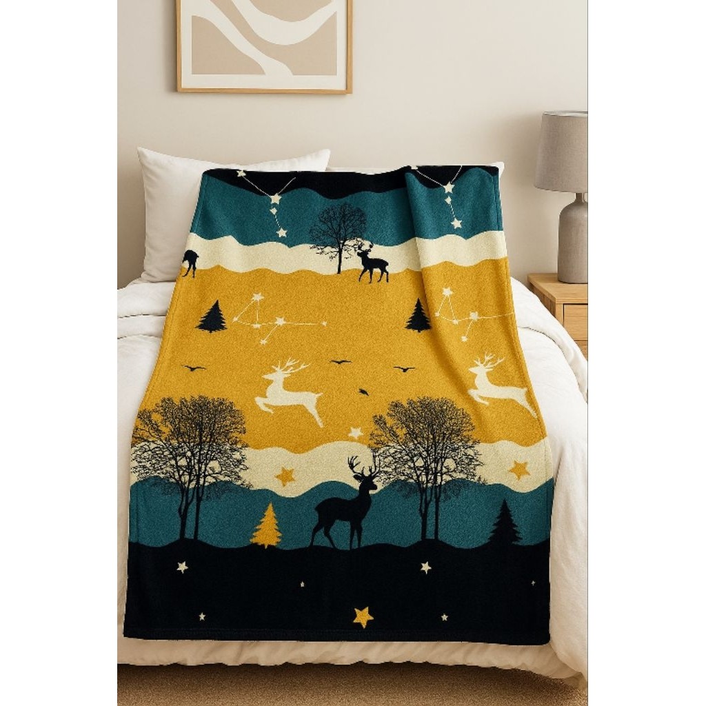 Selimut Bulu 120 x 170 Selimut Halus Selimut Motif Bunga Motif Karaktet Selimut 300gr Selimut Dewasa