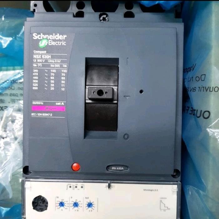 MCCB SCHNEIDER NSX630H 3P 630A 70KA /  SCHNEIDER LV432895 3POLE 630AMPER 70KA MICROLIGIC 2.3 ORIGINA