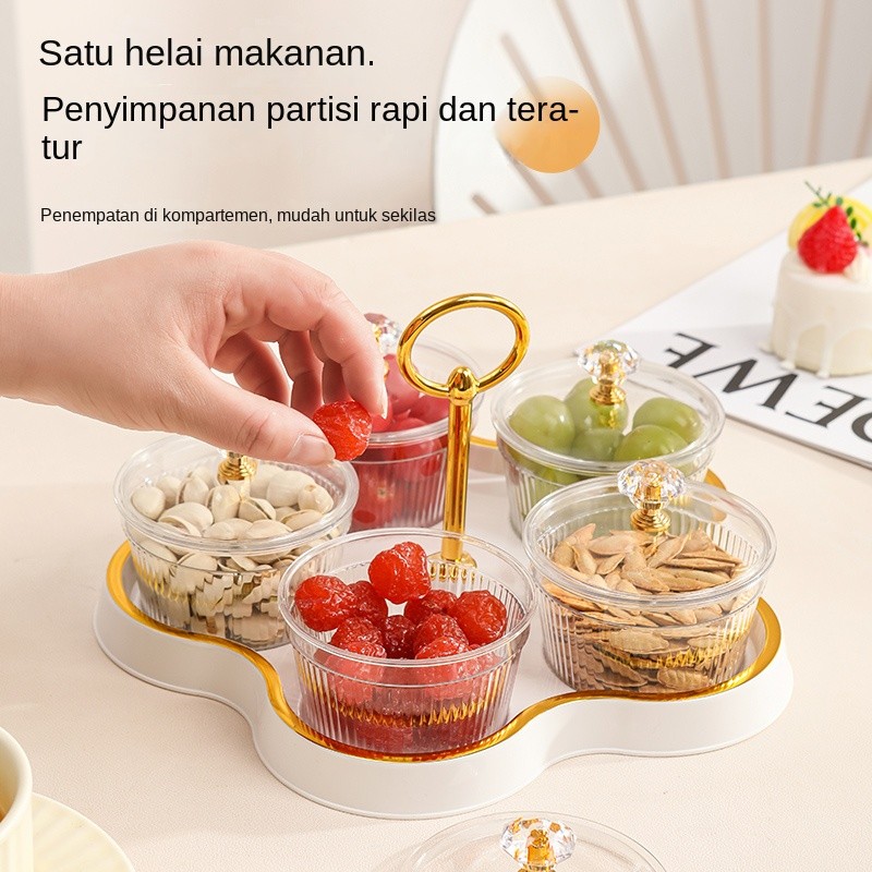 Snack Tray Toples Set Nampan Toples Permen Minimalis Toples Lebaran Snack Tray Tempat Camilan Aestet