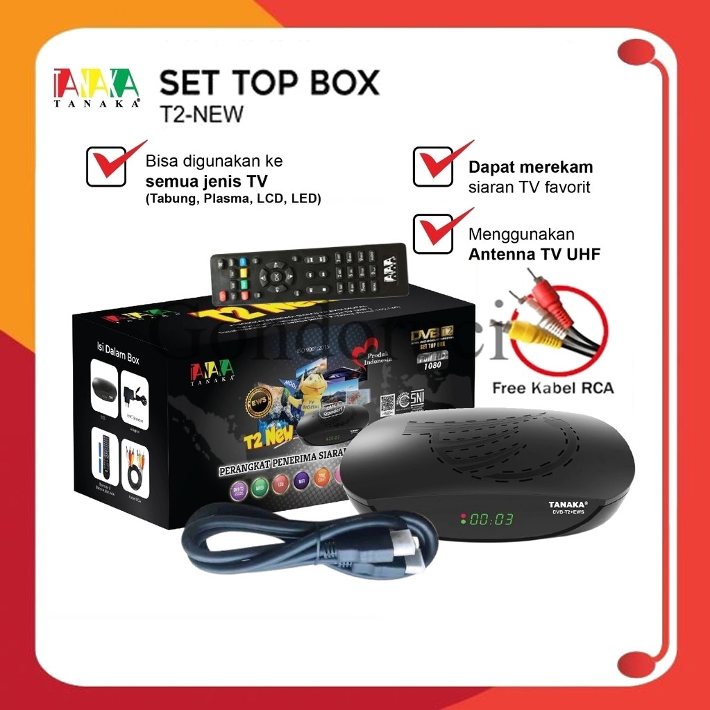 PromoTanaka Set Top Box T2-NEW TV UHF