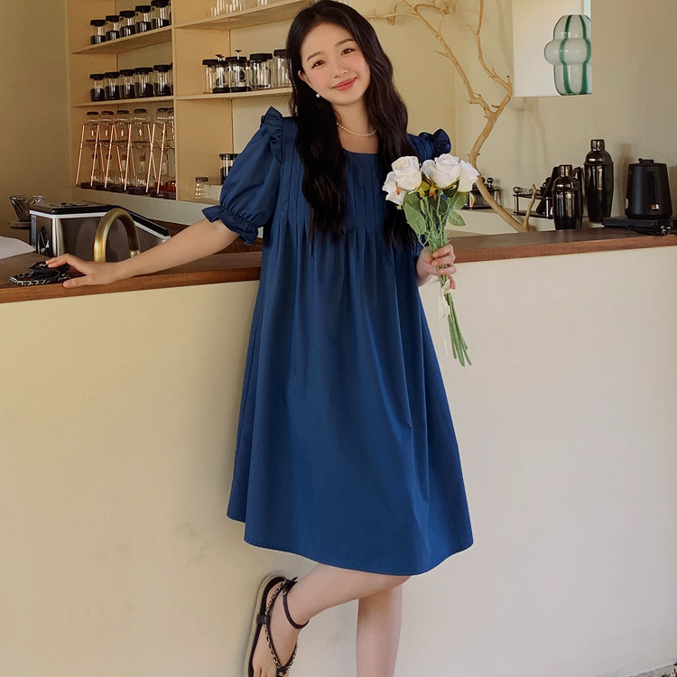 LuneeMuse - Dress korea oversize mini dress gaun longgar dres wanita big size