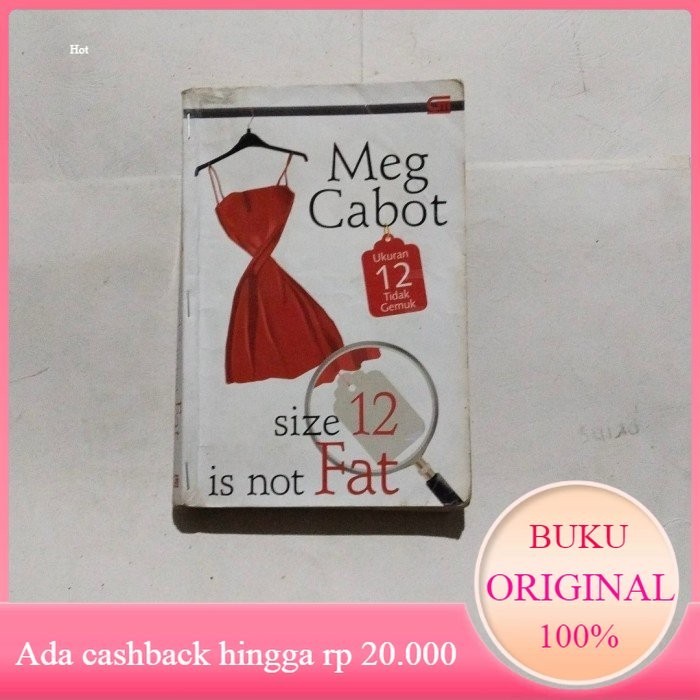 Novel Meg Cabot SIZE 12 IS NOT FAT Original Bekas