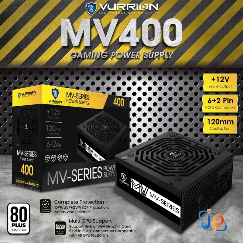 Vurrion MV400 400W PSU/ Power Supply 400Watt 80+
