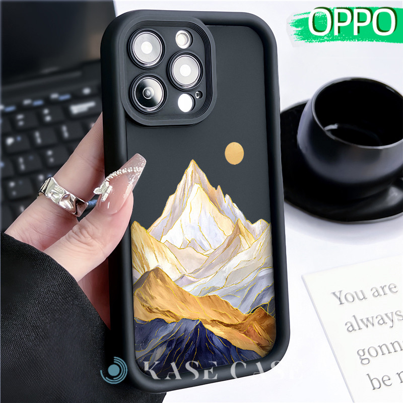 Estetik Mountain Silicone SoftCase OPPO A18 A16 A15 A3s A5S A60 A17 A17K A54 A53 A12 A58 A31 A1K A77