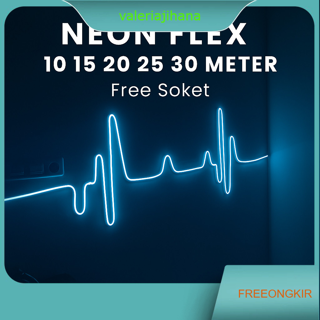 Lampu Led Neon Flex 10 15 20 25 30 Meter Hias Kamar Aesthetic Tempel Dinding Dekorasi Plafon Rumah