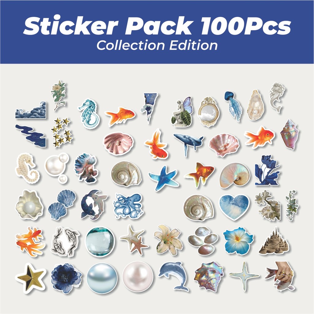 

Hot Stiker Magic Sea Mix 1 Lucu Anti Air Stikers Berperekat Waterproof Sticker Decal Buat Motor Helm Buku Journal Koper Casing HP Laptop Botol Minum