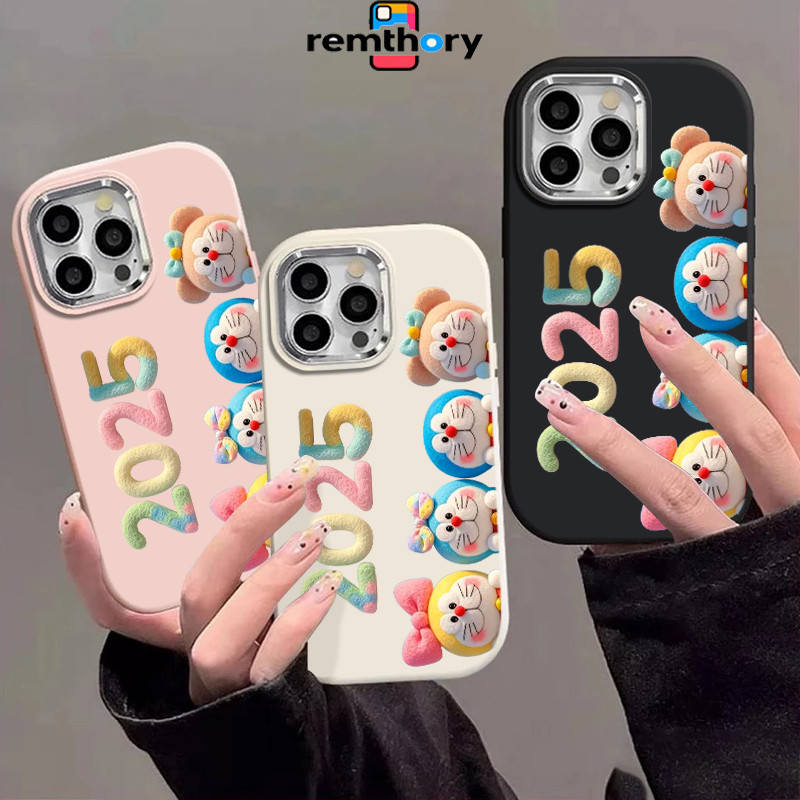 Casing IPhone 2025 Doraemon Soft Case Lucu Chubby Fashion Cocok untuk Case iPhone 13 11 15 12 14 16 
