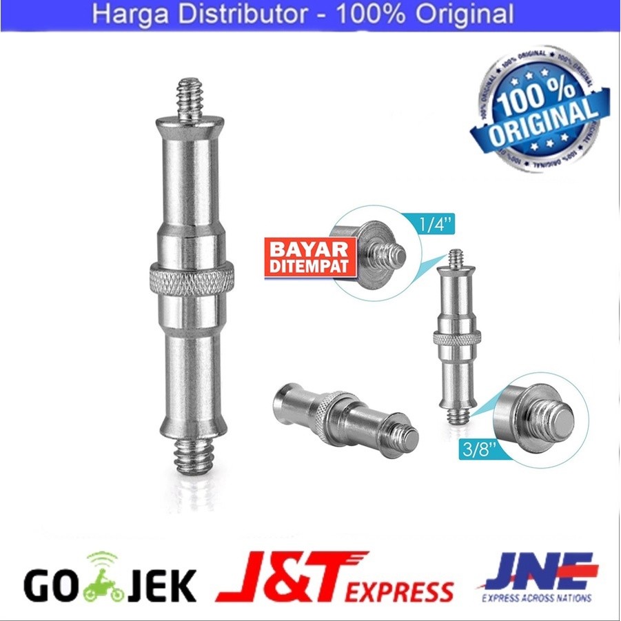 SPIGOT ADAPTER Spigot Stud Adapter Screw 1/4", the other end:3/8" thread