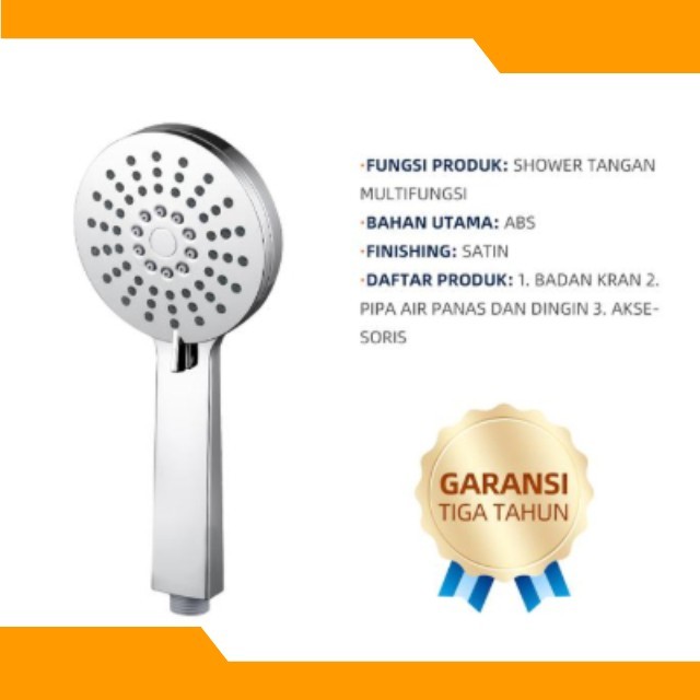 FRAP IF114 Kepala Shower Mandi Hand Shower Head 3 water outlet mode