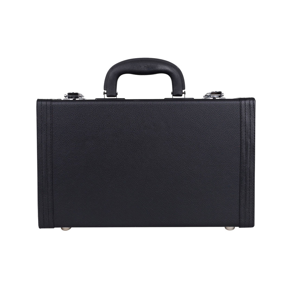 Clarinet Leather Case Black Pipe Storage Case Leather Hand Carrying Box Shockproof Protective Clarin