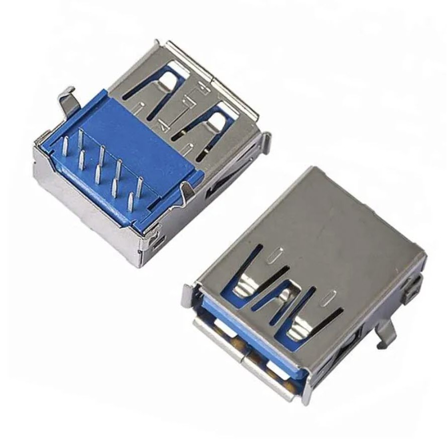 Jack Socket USB3 USB3.0 USB 3.0 Port USB 3.0 Soket Right Angle Biru Laptop