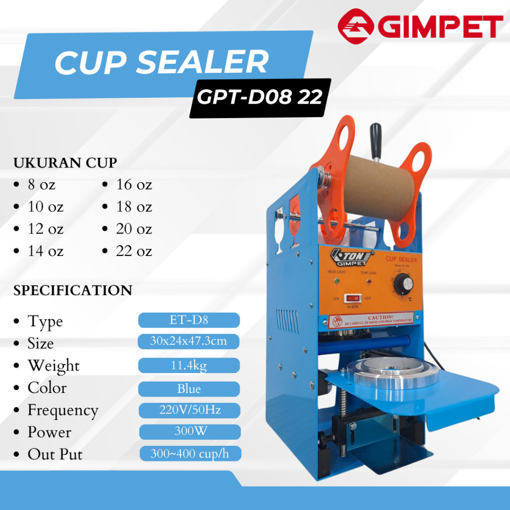 Free plastik sealer Gimpet cup sealer selling machine Q2 22oz