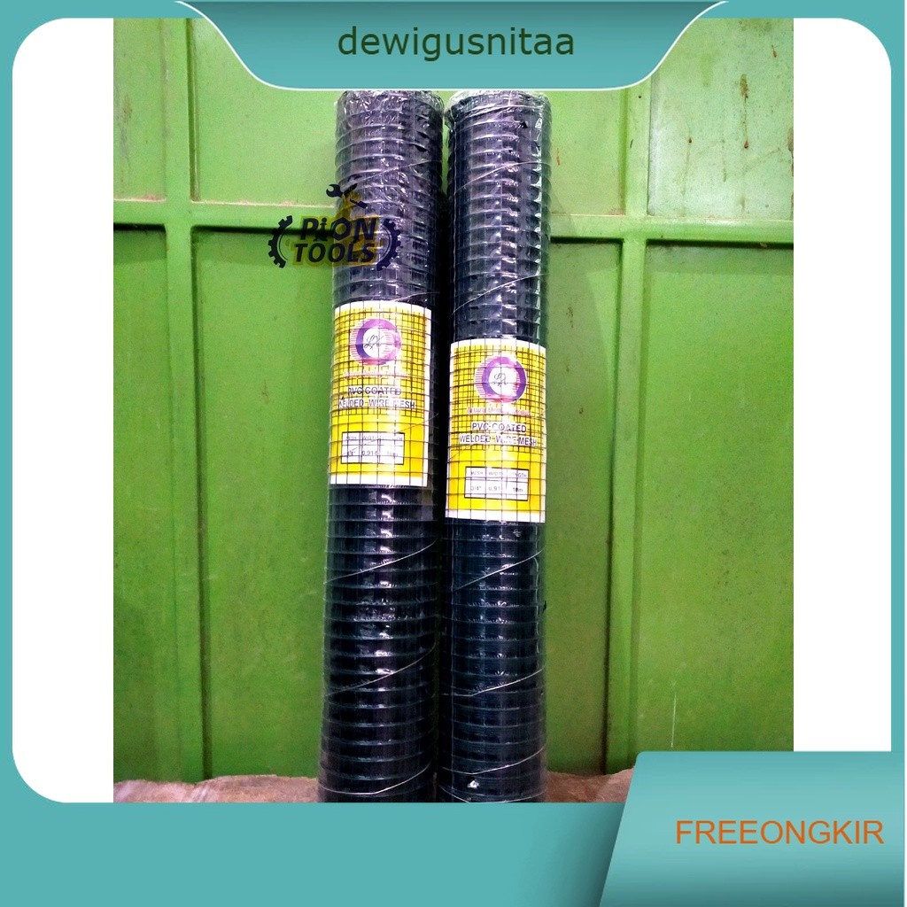 KAWAT LOKET PVC HIJAU 3/4" 3 kg ram wire mesh 3/4 inch