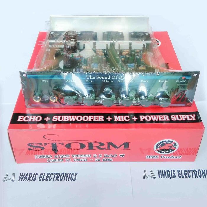 kit mesin speaker aktif stereo amplifier Sanken plus echo Berkualitas