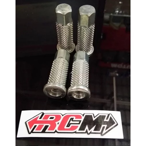 HARGA SET 4PCS MUR BAUT HEAD KOP NANAS BUAT JOK JG BISA RX KING FIZRF1zR FORCE1 UK 12MM PANJANG