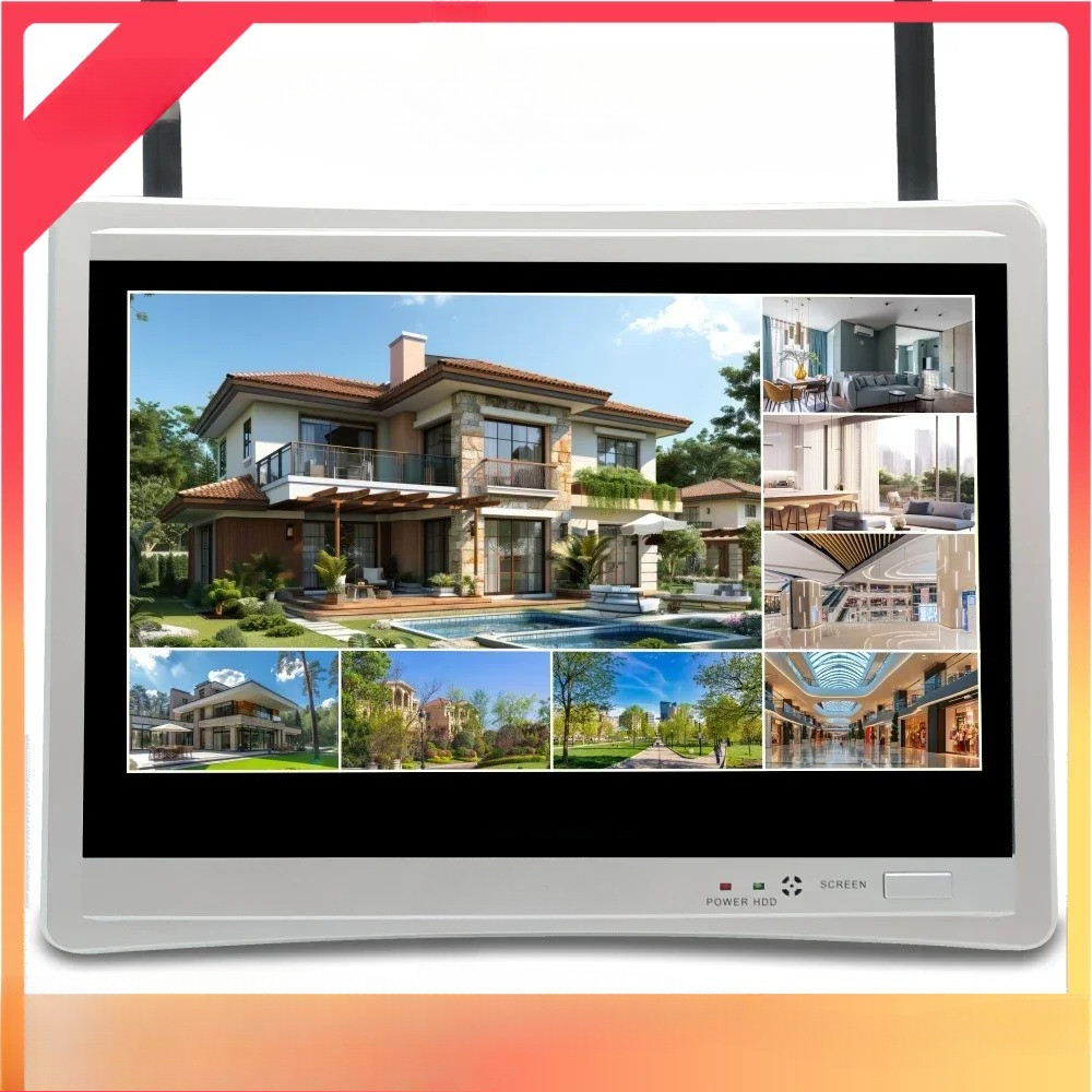 4k 8CH WIFI 12.5INCH And Recorder Two Way Audio APP Alarm 2.4GHZ Wifi NVR