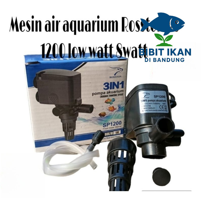 Mesin aquarium Rosston Rs 1200 Loww watt 8watt