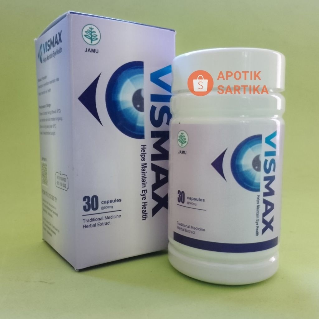 VISMAX ASLI ORIGINAL OFFICIAL STORE DISTRIBUTOR RESMI MATA KATARAK RABUN BUAM GLUKOMA MINUS BPOM