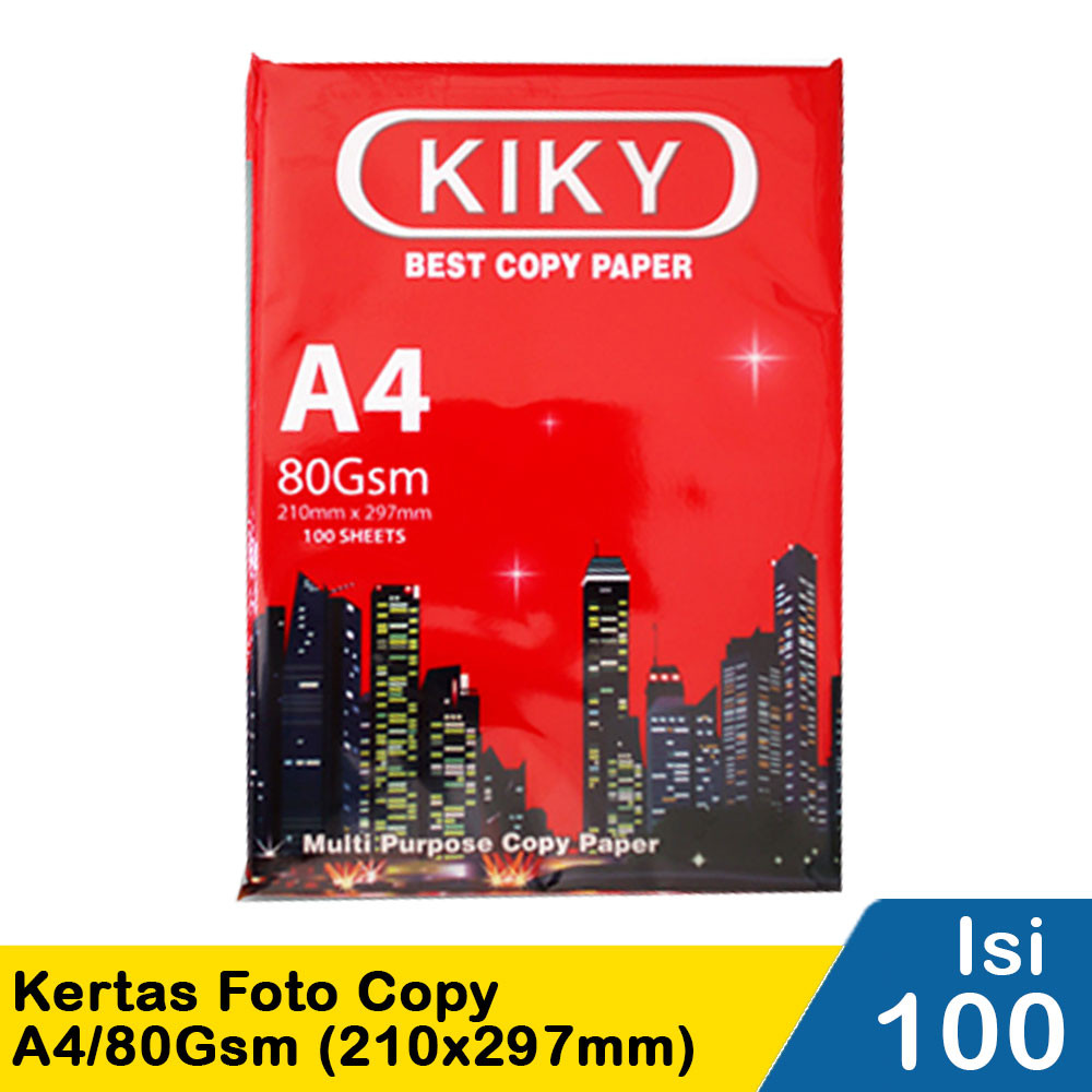 KIKY KERTAS FOTO COPY A4/80GSM 100S  210x297mm