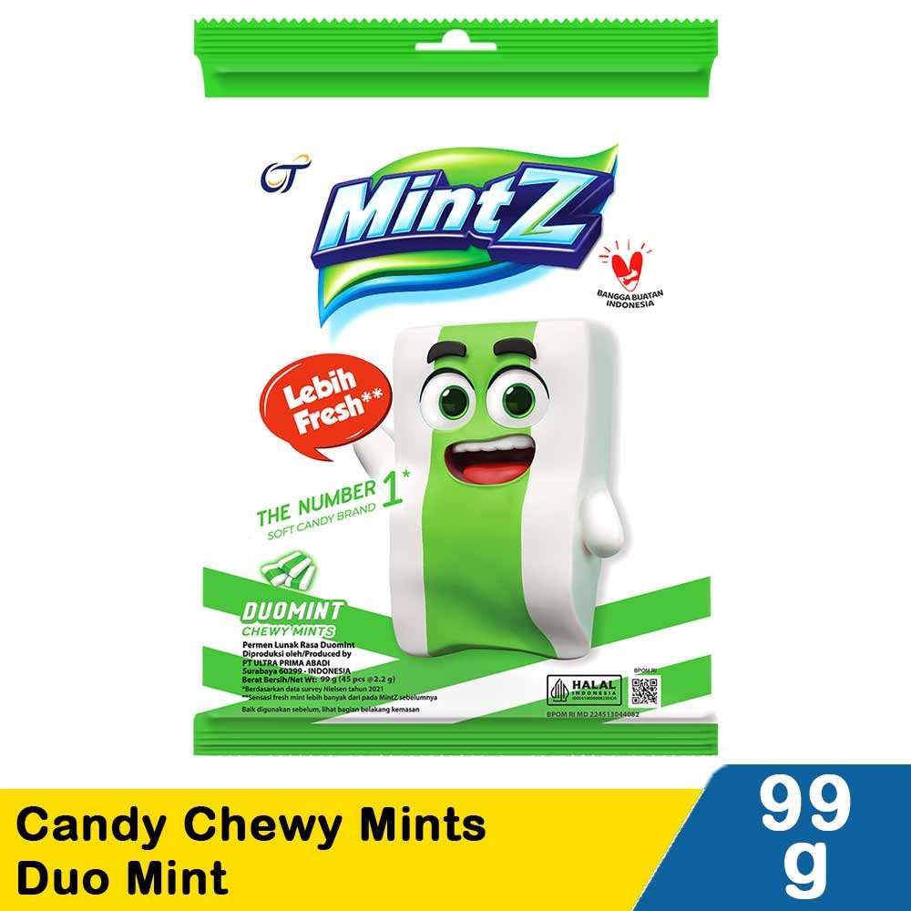 MINTZ CANDY CHEWY MINTS DUO MINT 99g