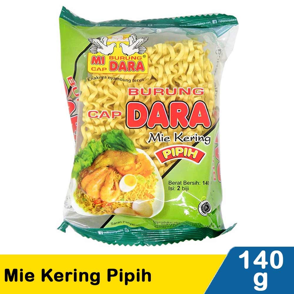 BURUNG DARA MIE KERING PIPIH 140g