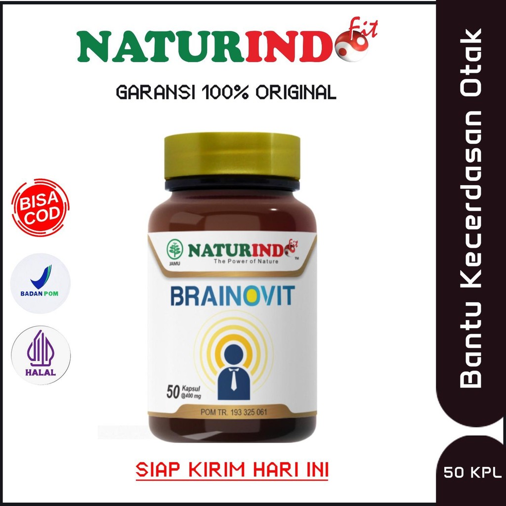 BRAINOVIT NATURINDO Bantu Kesehatan Otak Nutrisi Otak
