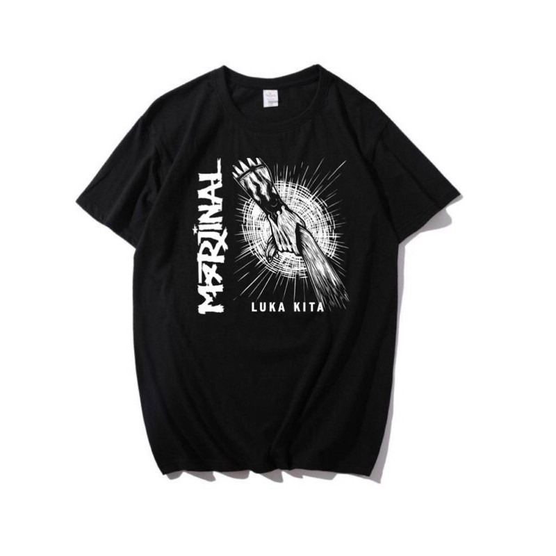 Marjinal - Luka kita Kaos Band Punk marjinal - Kaos Street Punk rock