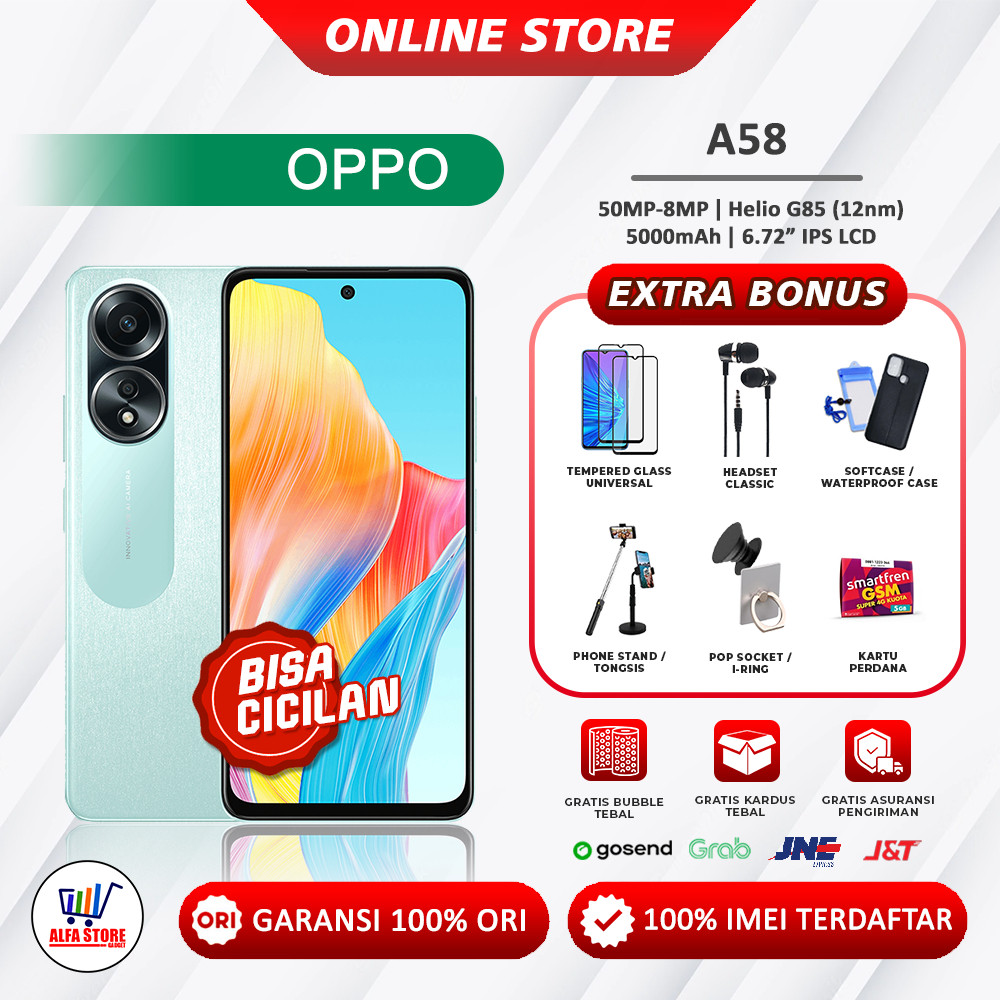 Oppo a58 NFC ram 8/128Gb [8+8/128Gb] ram 6/128Gb [6+6/128Gb] 5000mah supervooc 33w