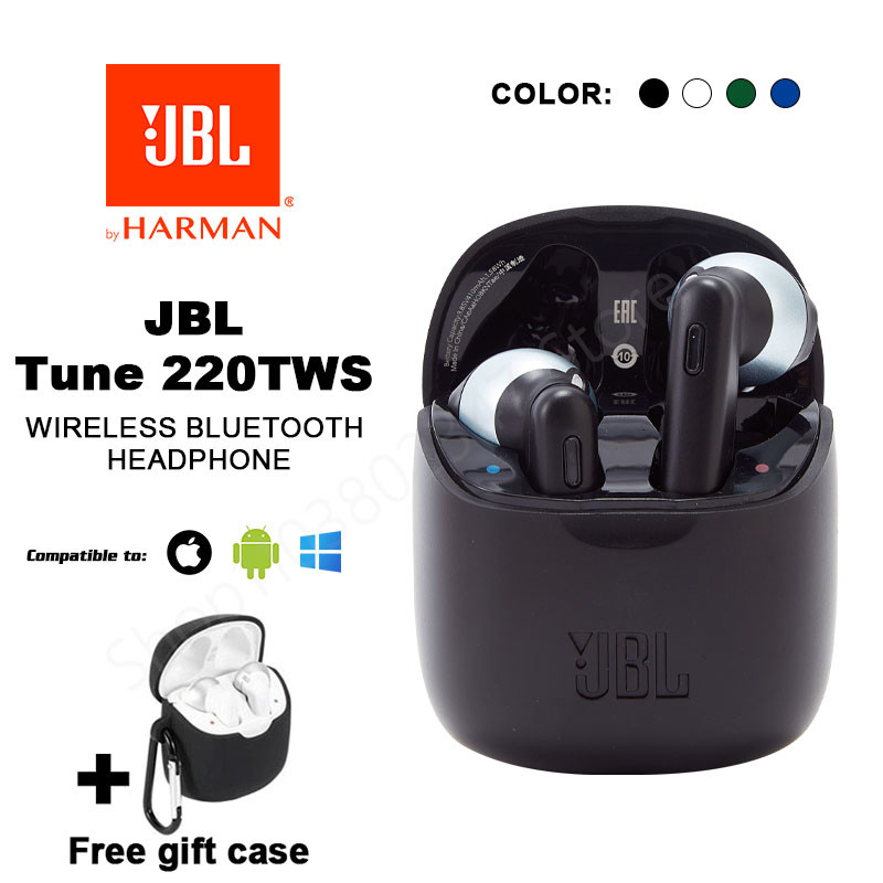 Original JBL Tune 220TWS True Wireless in-Ear Headphones JBL T220TWS Wireless Bluetooth Earphones Sp
