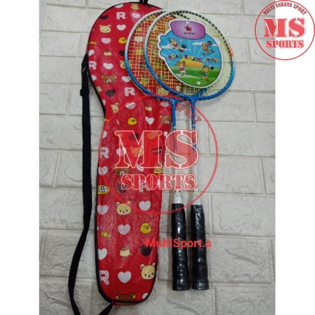RAKET BADMINTON ANAK PENDEK  ISI 2 PCS