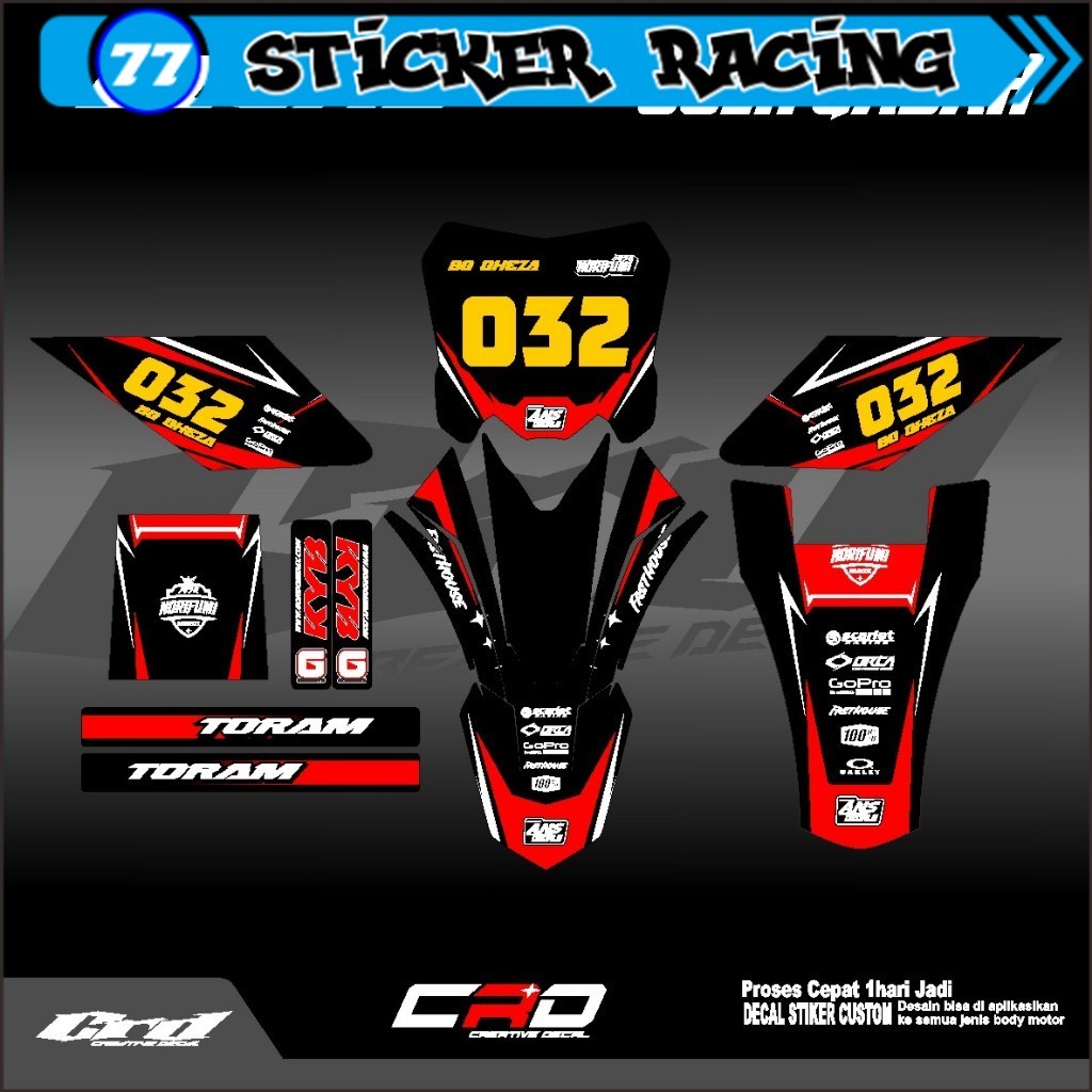 Decal Sticker Ojek Gabah Stiker Gabah Stiker Yz Decal Motor Angkut Gabah Desain Terbaru