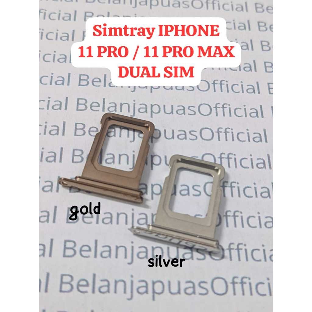 Slot Tempat Dudukan Kartu Simcard Simlock Locksim Simtray Sim Tray IP IPH IPHONE 11 PRO / 11 PRO MAX