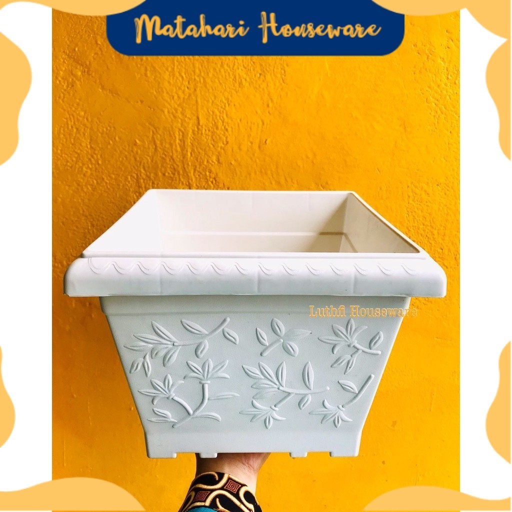 NINJA MEDAN - POT BUNGA 930 PUTIH - GM PB930PTH PECAH BELAH