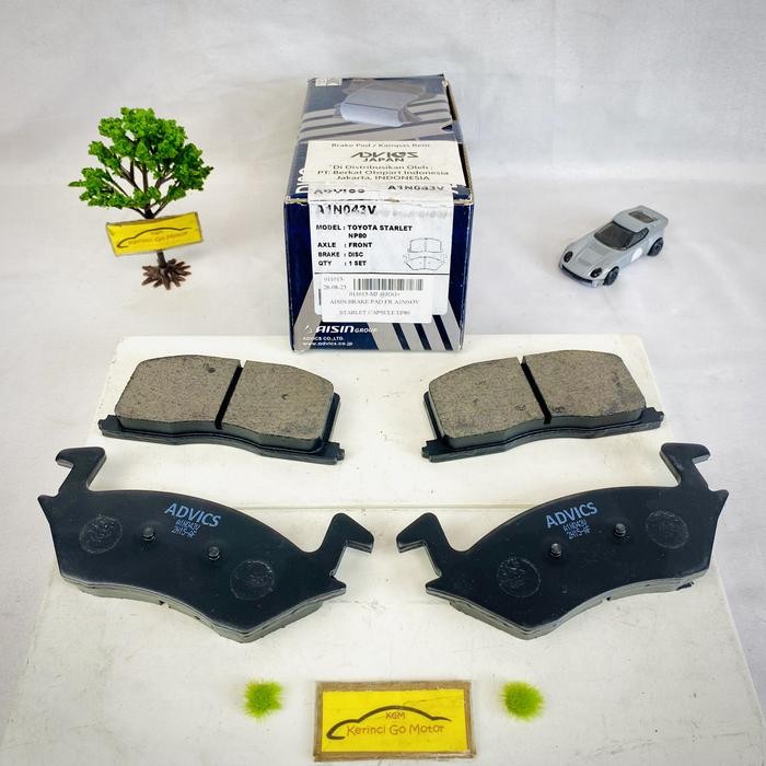 BRAKE PAD KAMPAS REM DEPAN STARLET EP80 90-98 AISIN ADVICS A1N043T