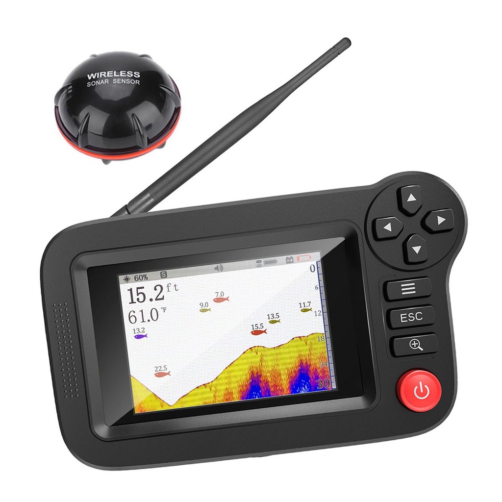 Portable Fish Finder Compact Handheld Fishfinder for Recreational Kayak Sea