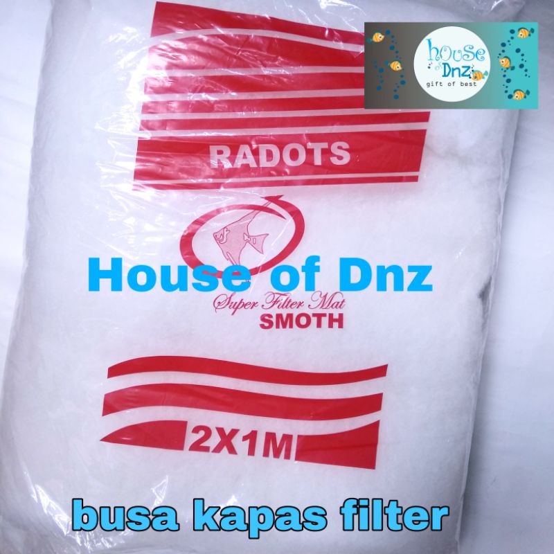 Busa Filter Besar Kolam Ikan 2 x 1 Meter Kapas Dakron Aquarium Putih