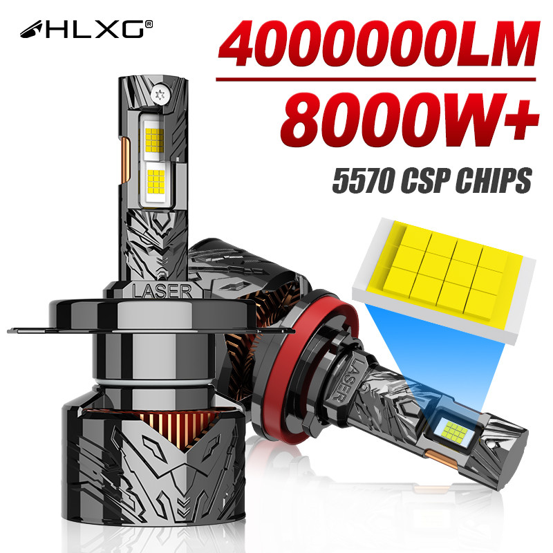 H7 LED Headlight Bulb H1 H4 H11 4000000LM 8000W H8 H9 9005 9006 9012 LED Fog Headlight Bulb 6000K 55