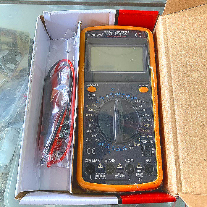 SINHWA Multimeter Digital DM 9205 A Avometer Multitester Sinhwa Alat Pengukur AC DC OHM BUZZER KAPAS