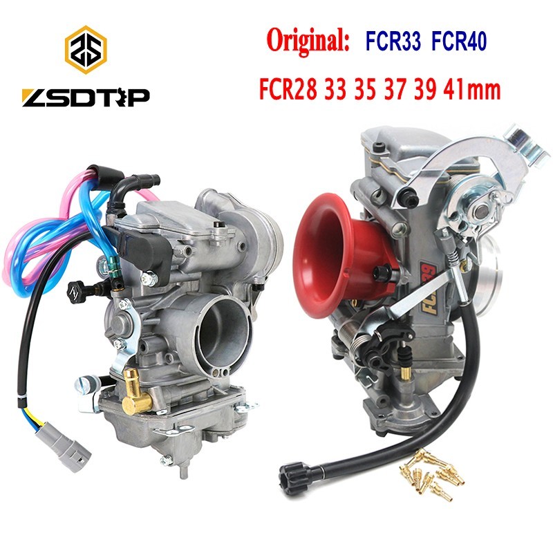 ZSDTRP FCR28 31 33 35 37 39 40 41mm Keihin FCR Carburetor FCR39 for CRF450/650 FS450 Husqvarna450 Ra