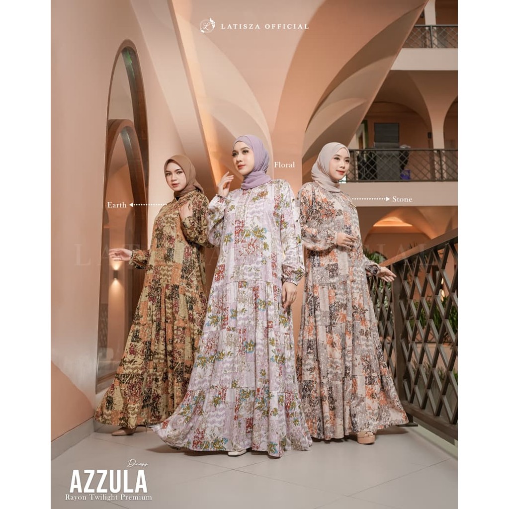 Azzula dress by latisza (gamis rayon premium)